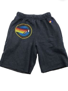 AVIATOR NATION VENICE KIDS SWEATSHORTS - CHARCOAL 10
